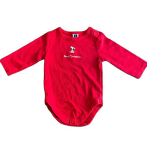 Janie & Jack First Christmas Bodysuit 0-3 Months
